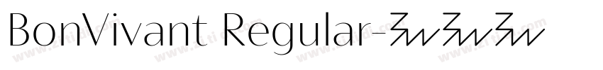 BonVivant Regular字体转换